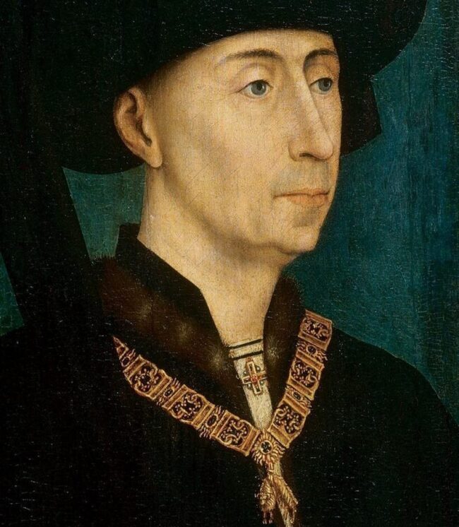 Filips de Goede met de keten van de Orde van het Gulden Vlies