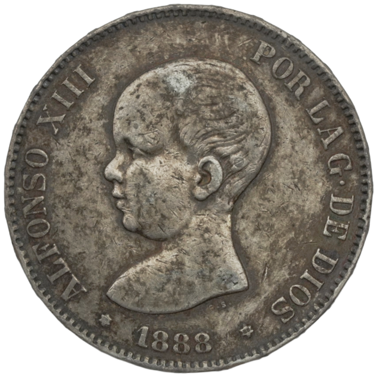 5 Pesetas 1888 Alfonso XIII