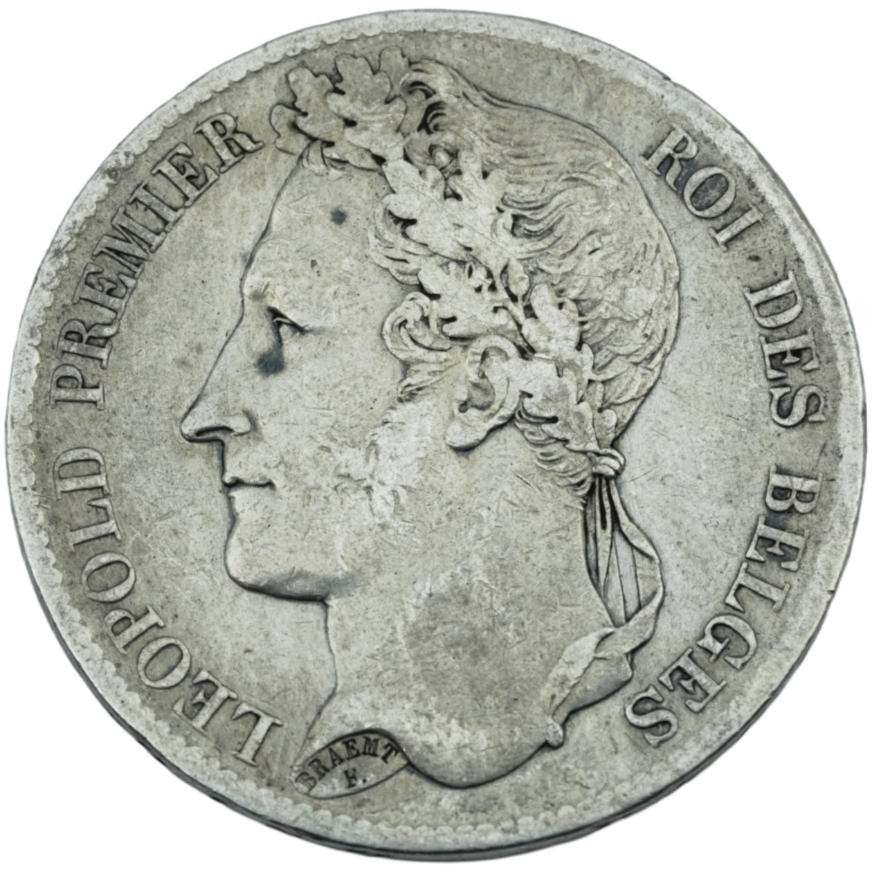 AG 5 Francs 1833 Leopold I