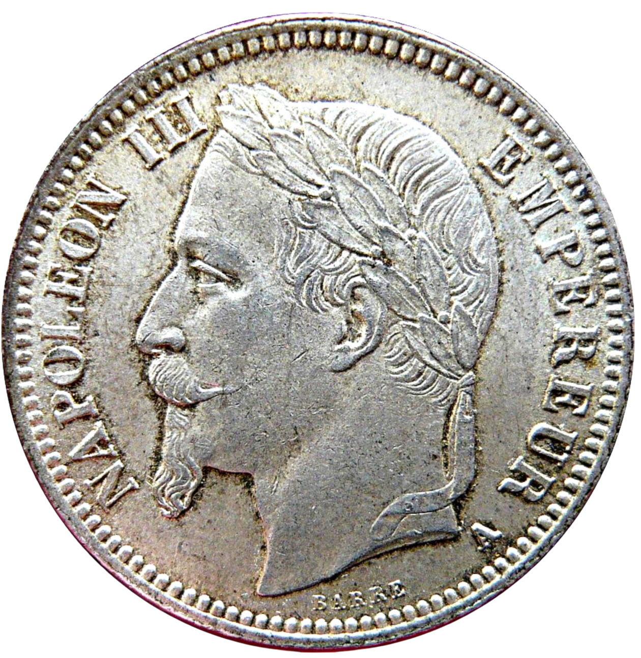 Ag 1 Franc Napoleon III