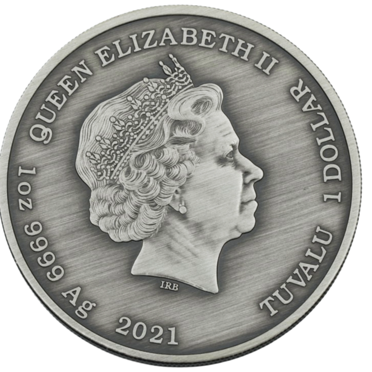 Ag 1 Ounce 2021 Gods of Olympus Poseidon Tuvalu 1