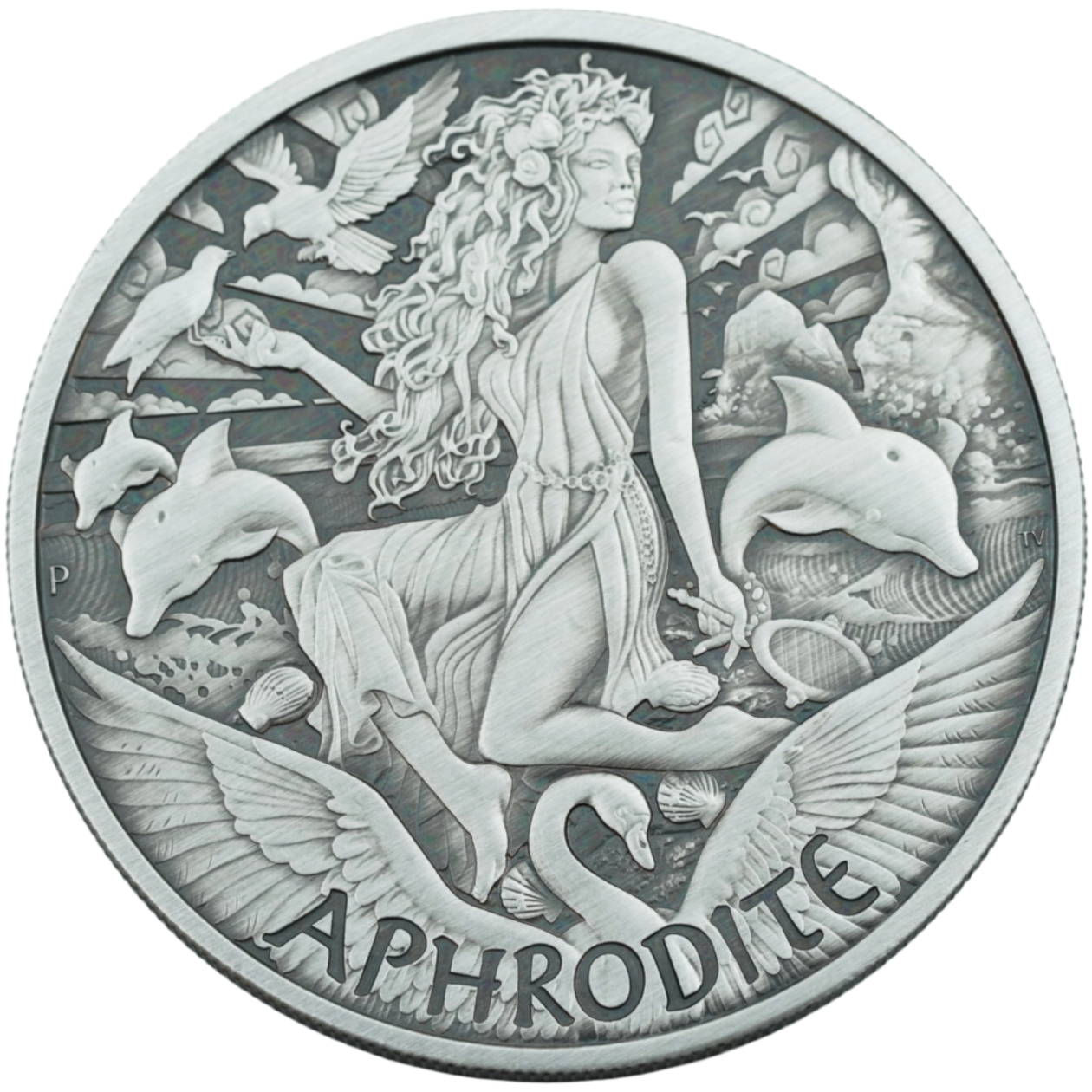 Ag 1 Ounce 2022 Aphrodite Gods of Olympus Tuvalu