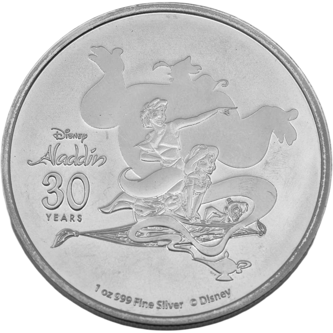 Ag 1 Ounce 2022 Dinsey 30th Anniversary of Aladdin Niue