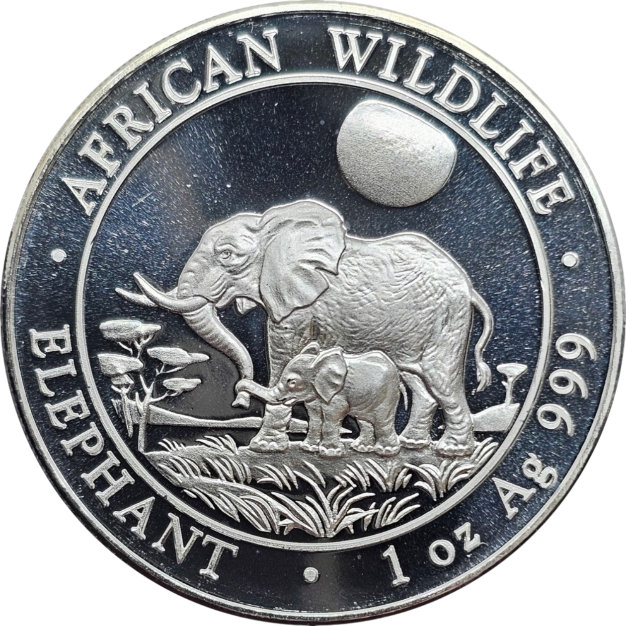 Ag 1 Oz African Wildlife Elephant 2011