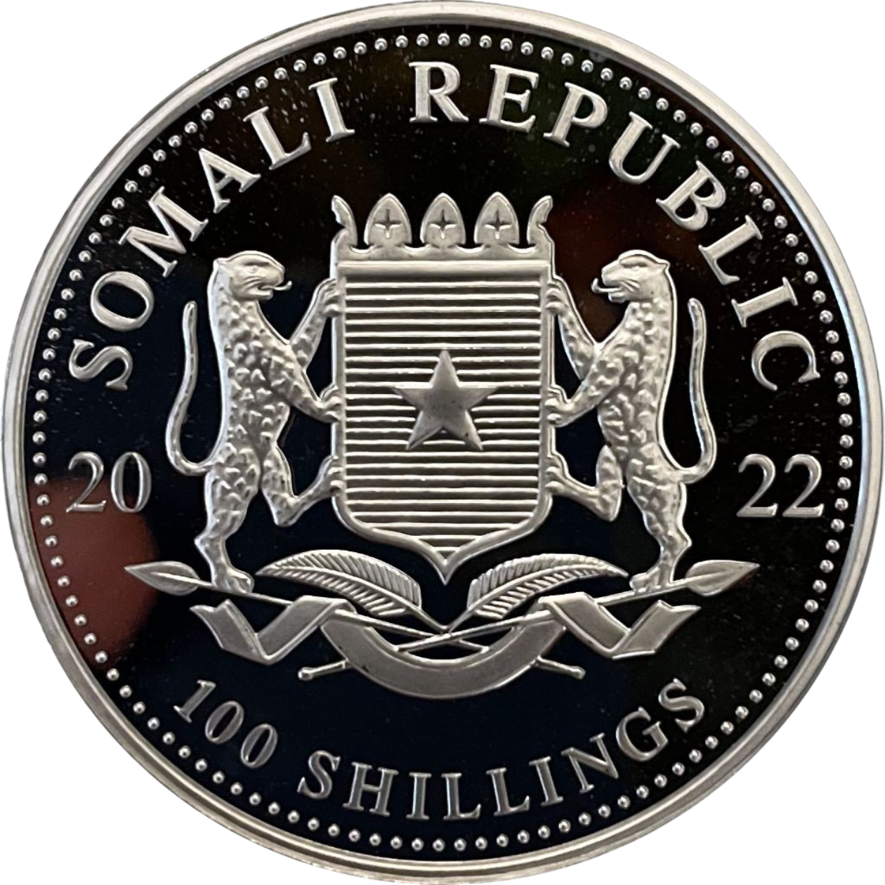 Ag 1 Oz African Wildlife Elephant 2022 2