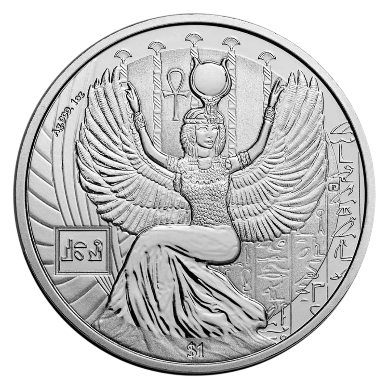 Ag 1 Oz Isis Gods of Egypt 2023