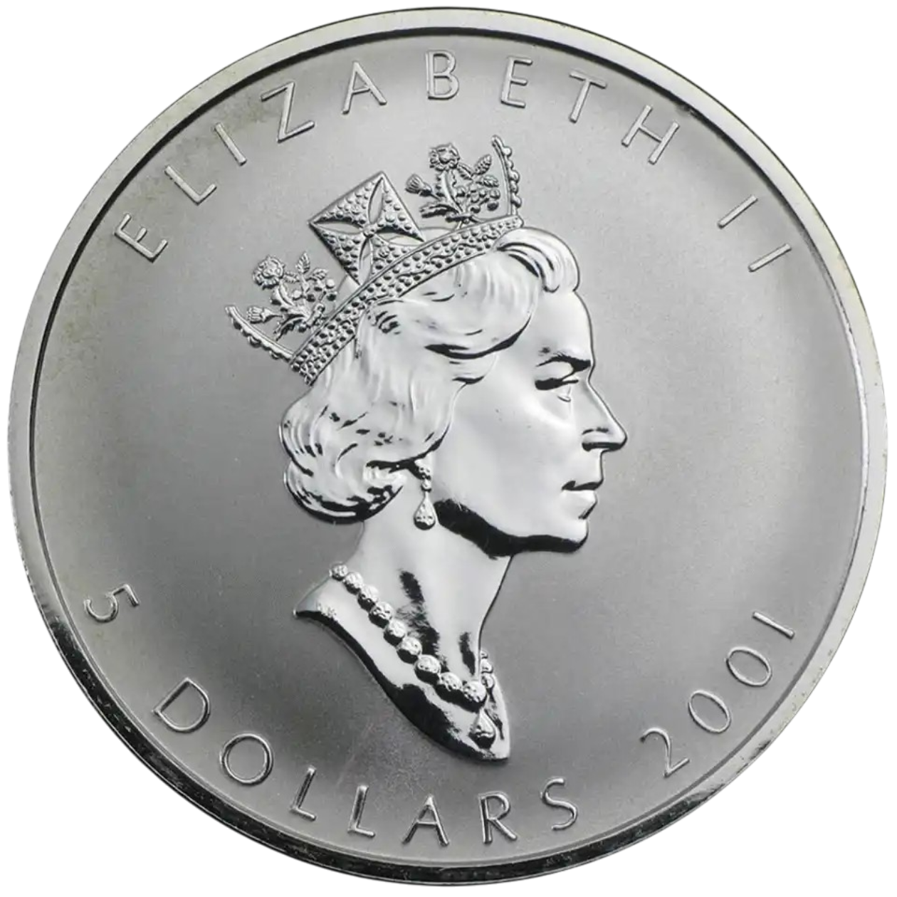 Ag 1 Oz Maple Leaf Snake Privy Mark 2001 2