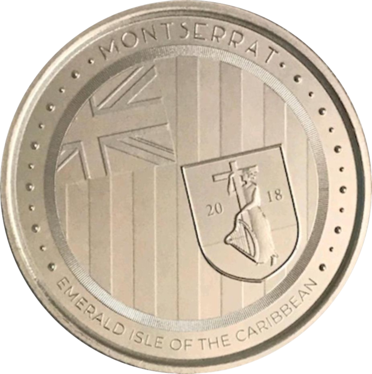 Ag 1 Oz Montserrat Emerald Isle of the Caribbean 2018