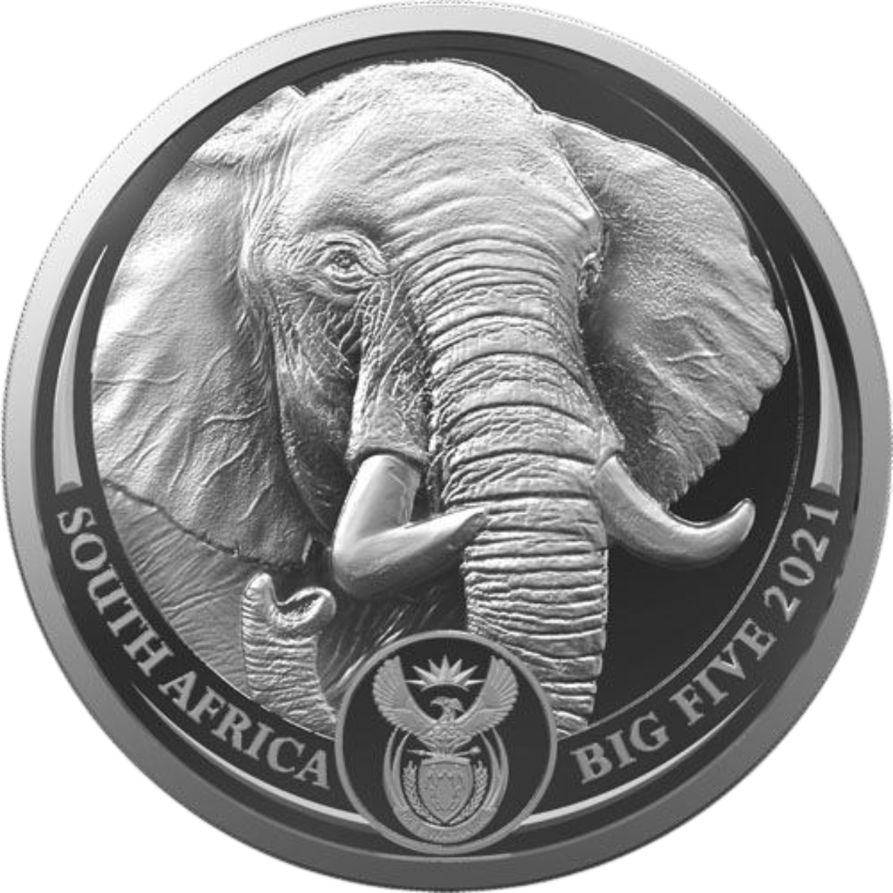 Ag 1 Oz The Big Five Elephant 2021 2