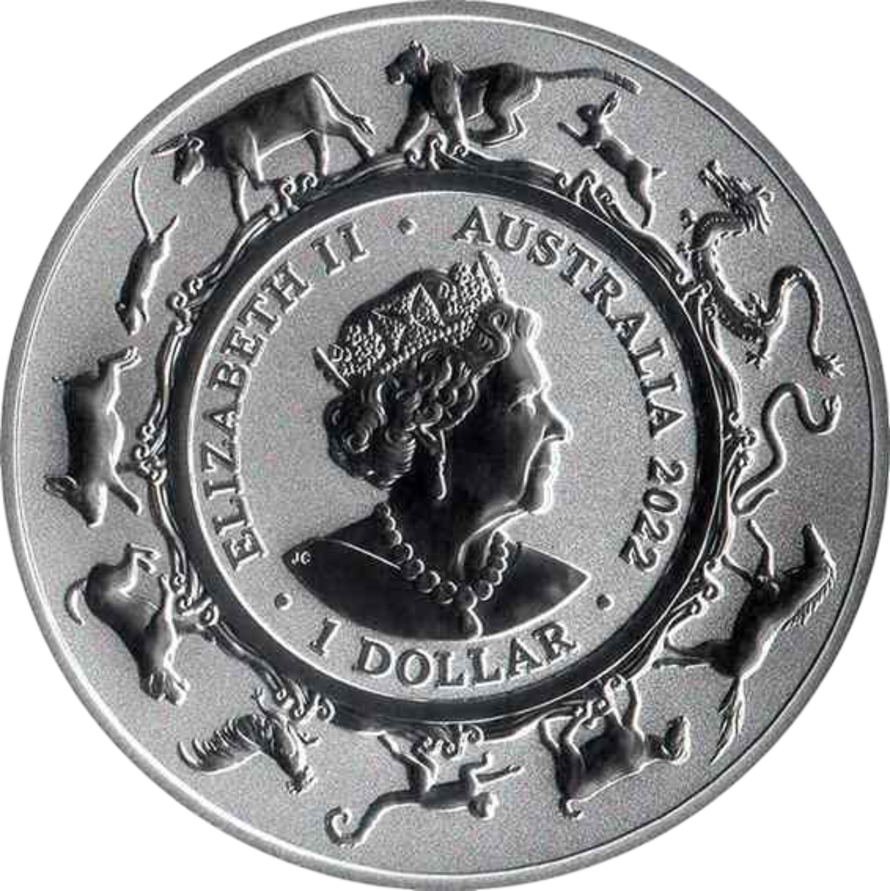 Ag 1 Oz Year of the Tiger 2022 2