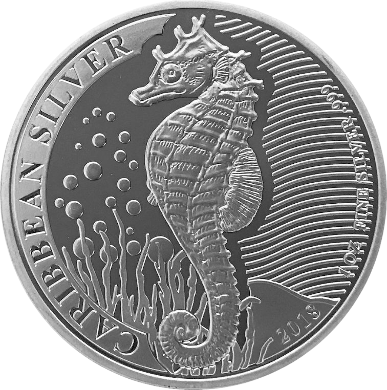 Ag 1 Oz carribean seahorse 2018