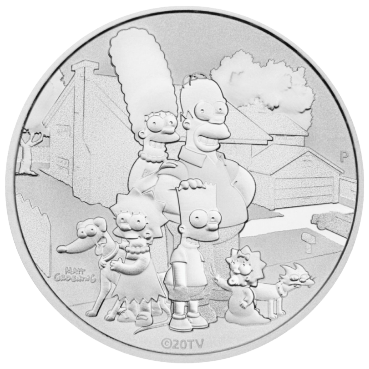Ag 1 ounce 2021 The Simsons Family Tuvalu