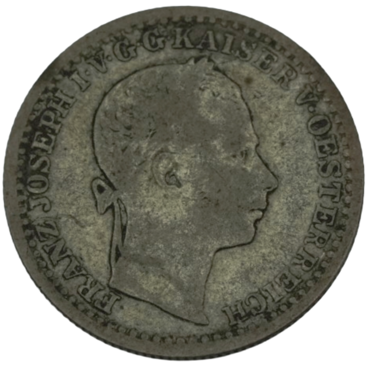 Ag 10 Kreuzer 1863 A Oostenrijkse Rijk