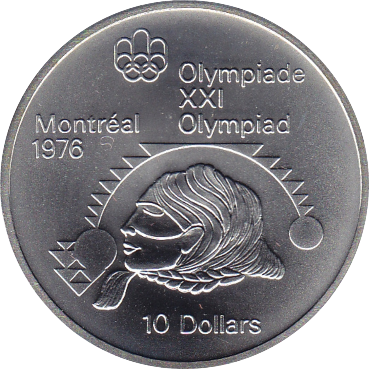 Ag 10 dollar Olympiade Montréal shotput