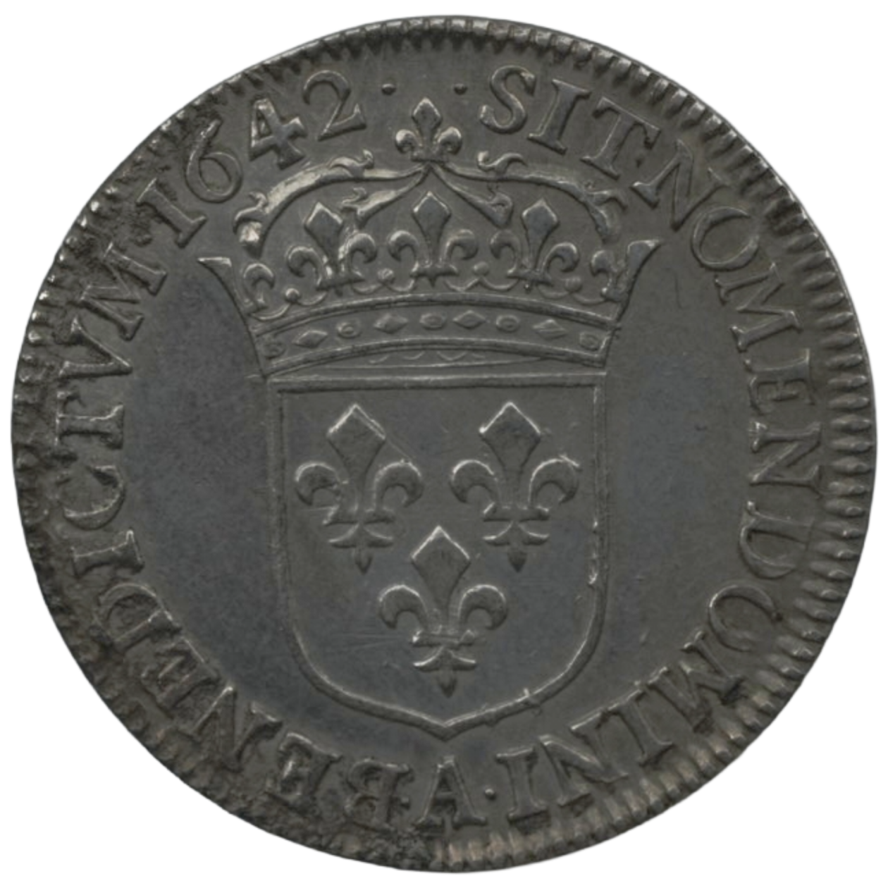 Ag 14 Ecu 1642 A Lodewijk XIII 1 2