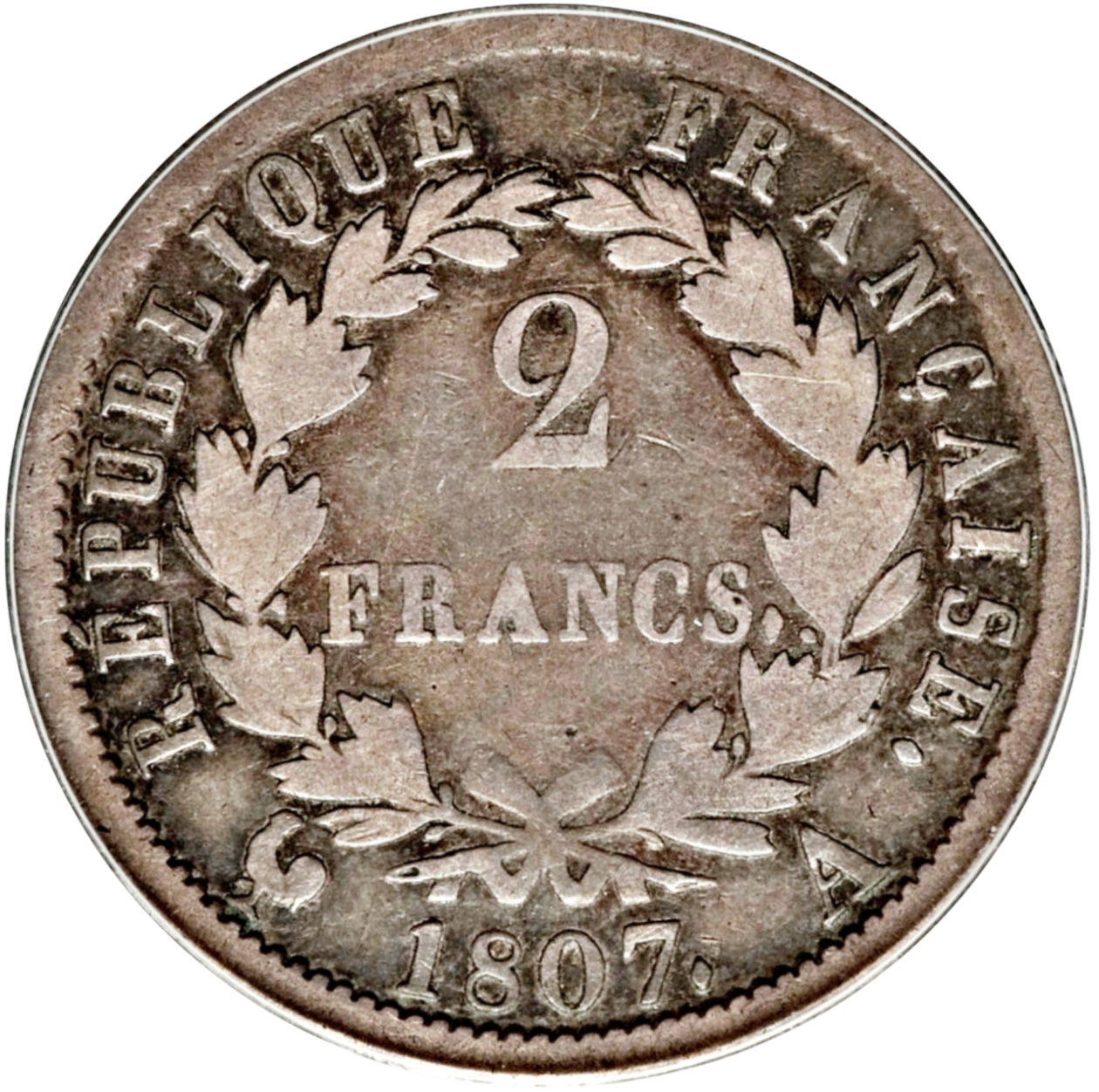 Ag 2 Franc Napoleon 2