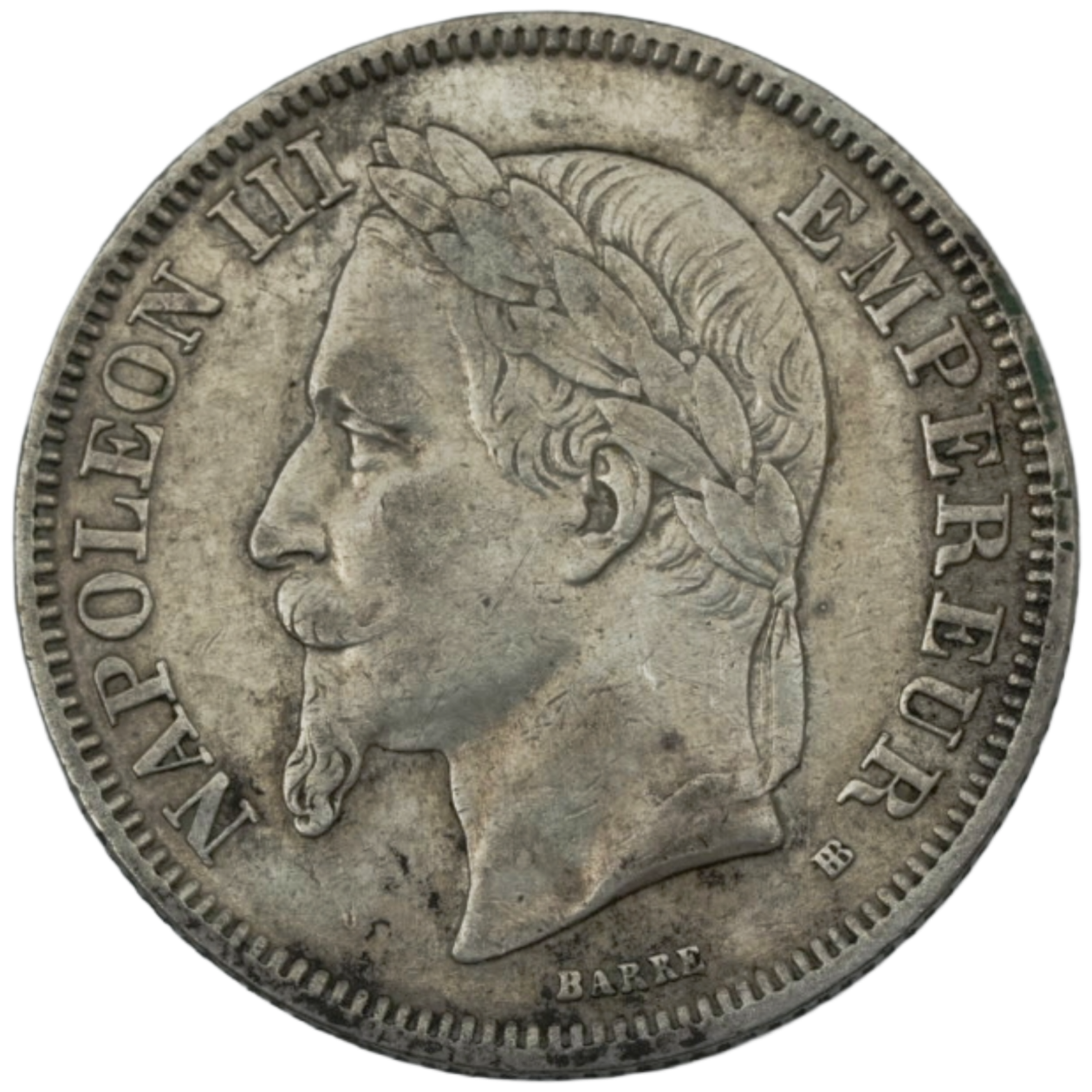 Ag 2 Francs 1868 BB Napoleon III