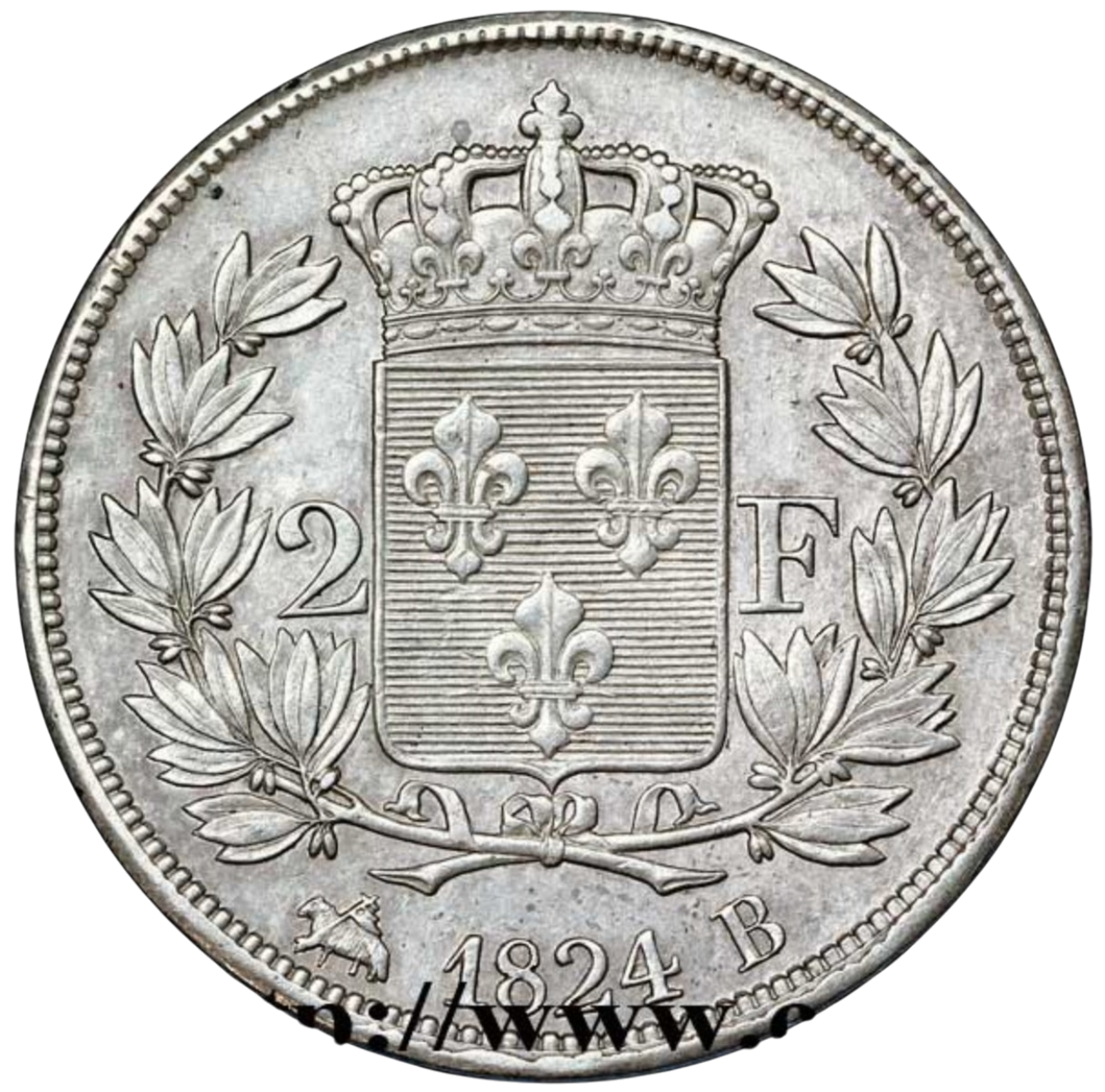 Ag 2 Francs Louis XVIII 2