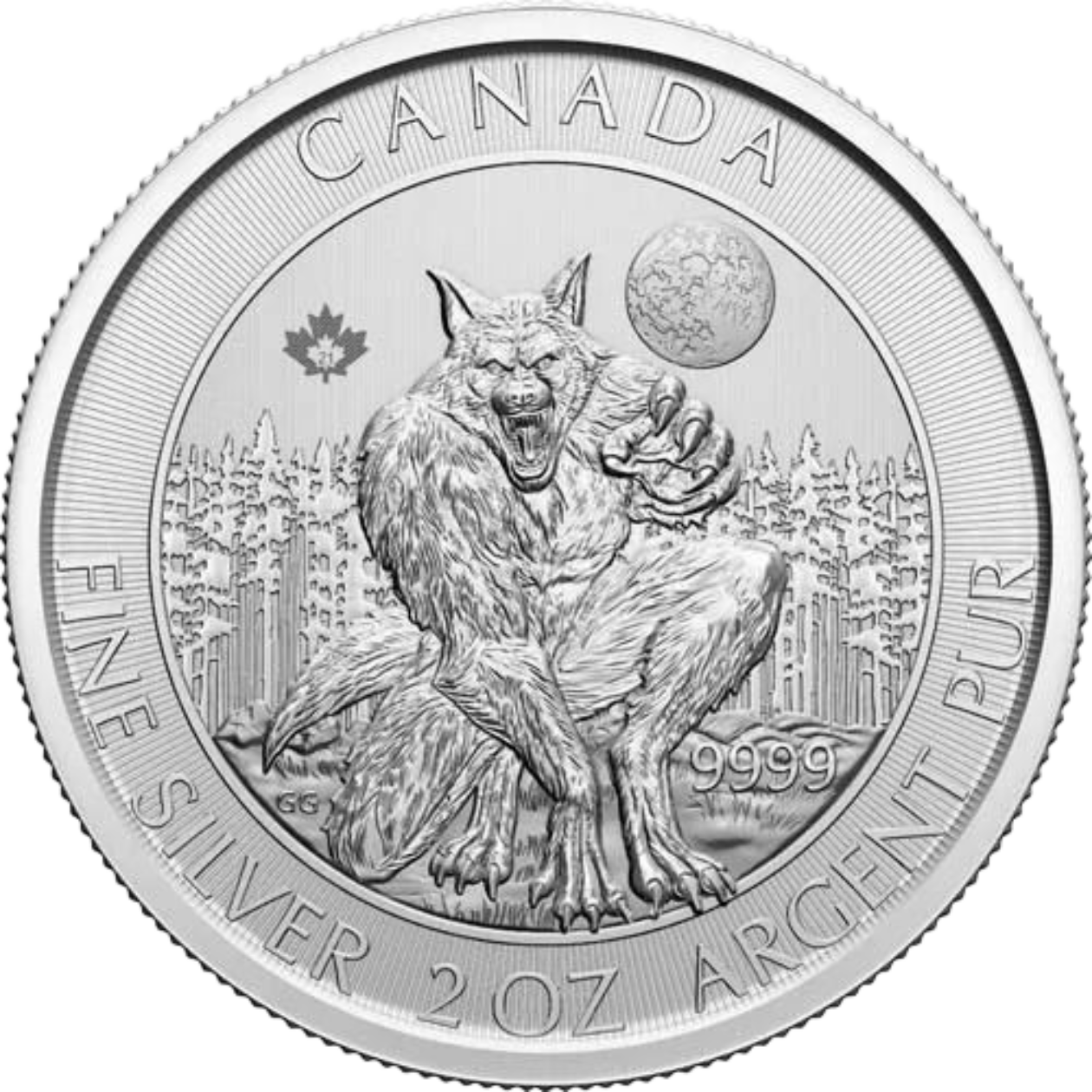 Ag 2 Oz Canadian Werewolf 2020