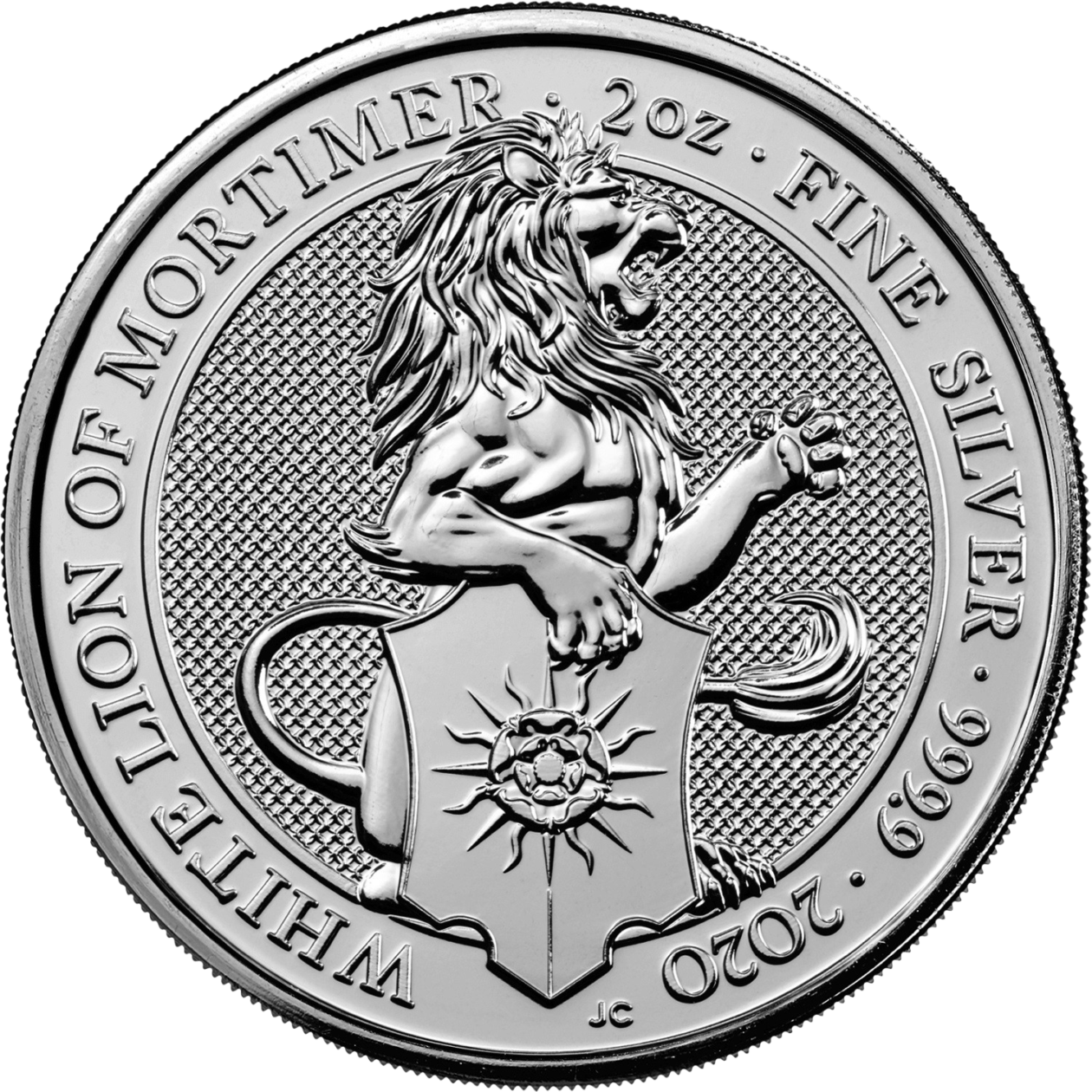 Ag 2 Oz White Lion Of Mortimer 2020