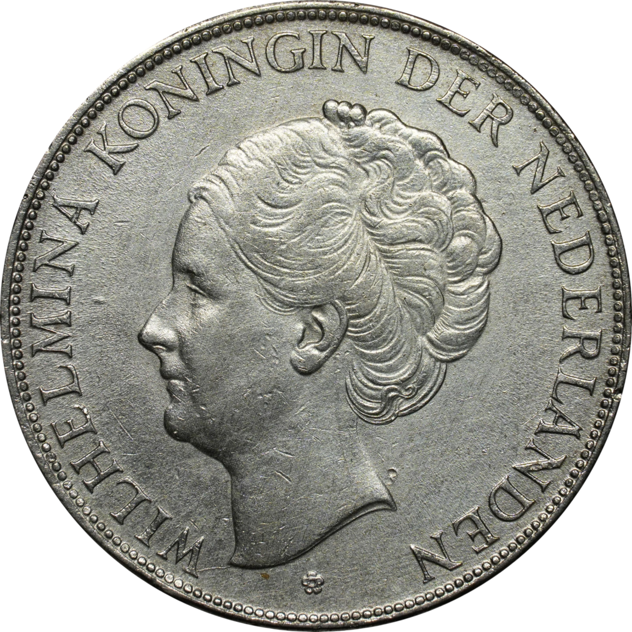 Ag 25 Gulden Wilhelmina 2