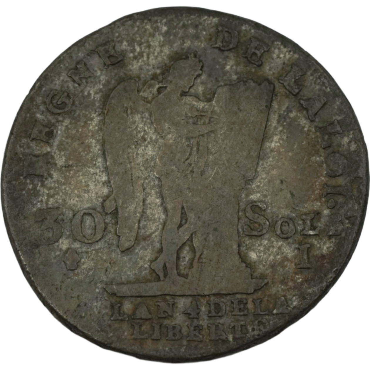 Ag 30 Sols 1792 Louis XVI 1