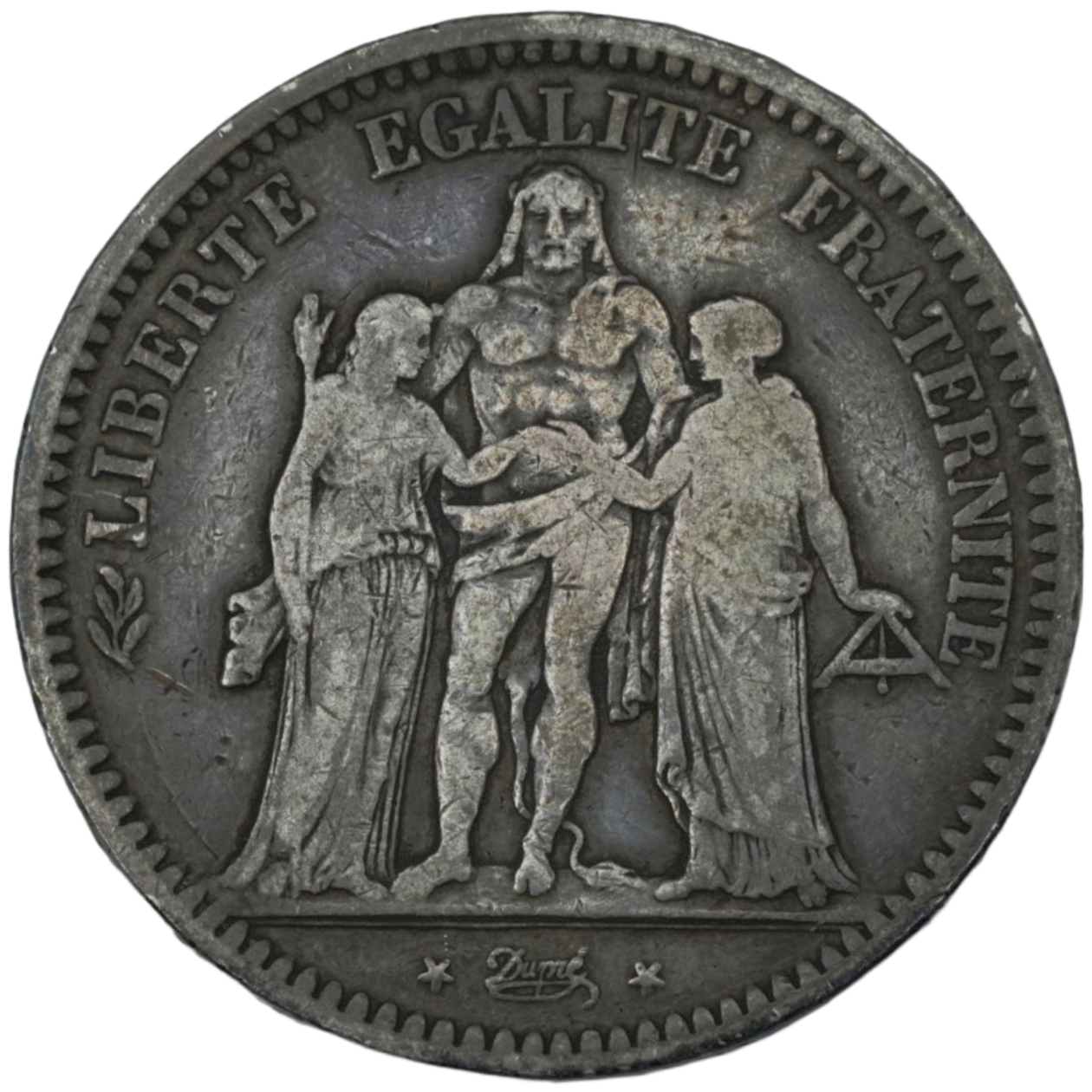 Ag 5 Francs 1848 D 2de Republiek 1