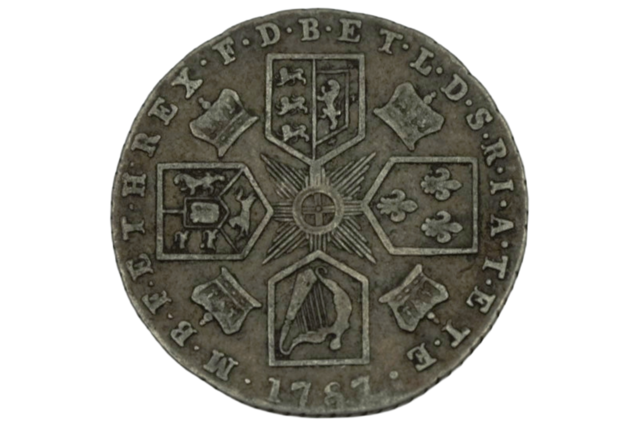 Ag 6 pence 1787 George III 1