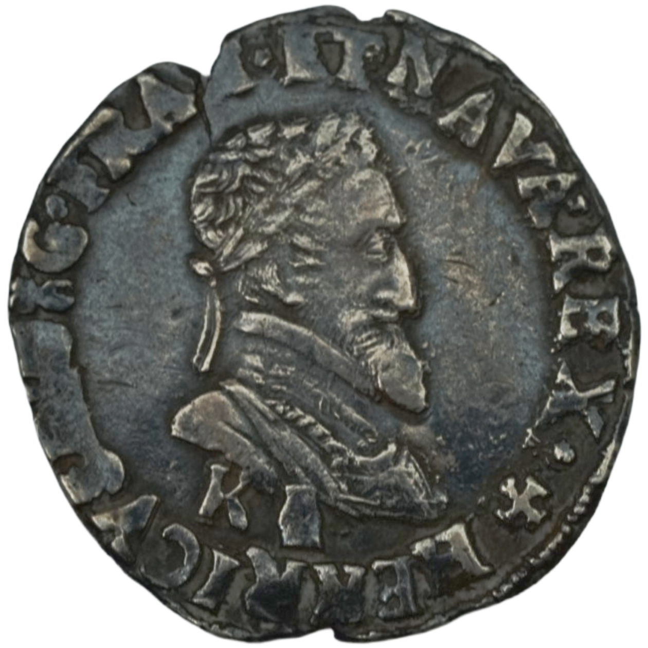 Ag Demi Franc 1604 K Henri IV 1