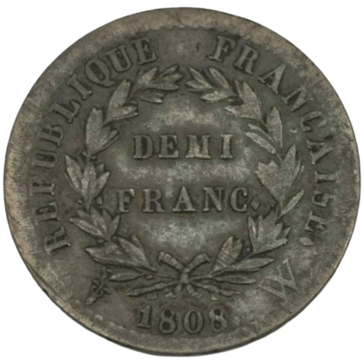 Ag Demi Franc 1808 W Napoleon 1