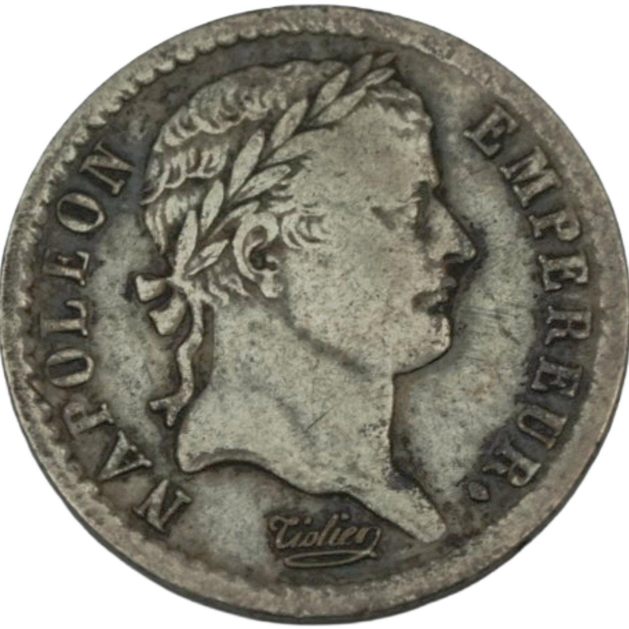 Ag Demi Franc 1808 W Napoleon
