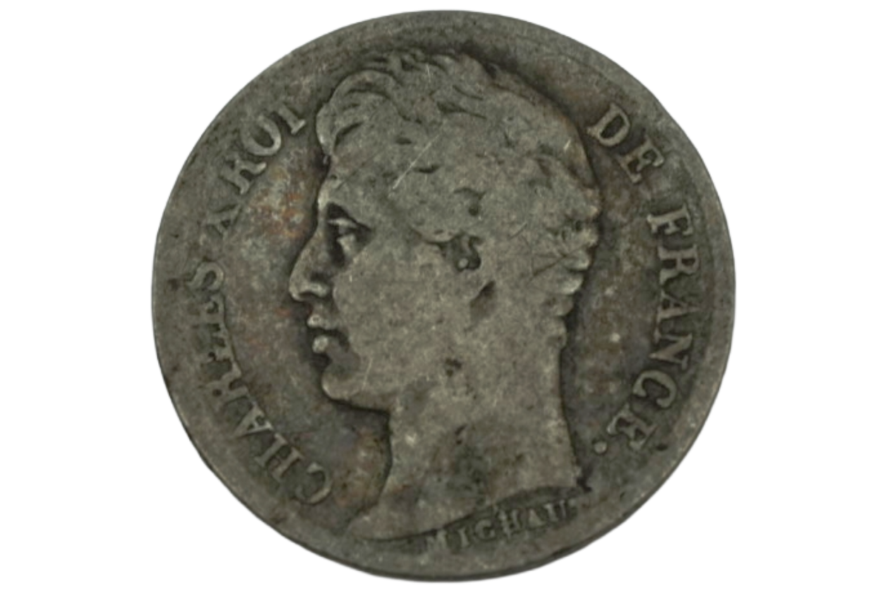 Ag Demi Franc 1827 A Charles X