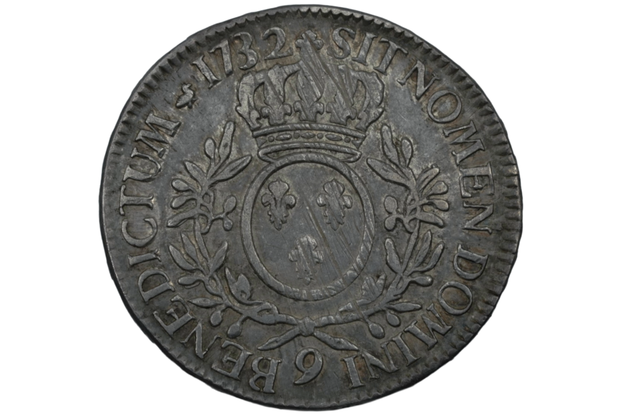 Ag Ecu 1732 Lodewijk XV 1