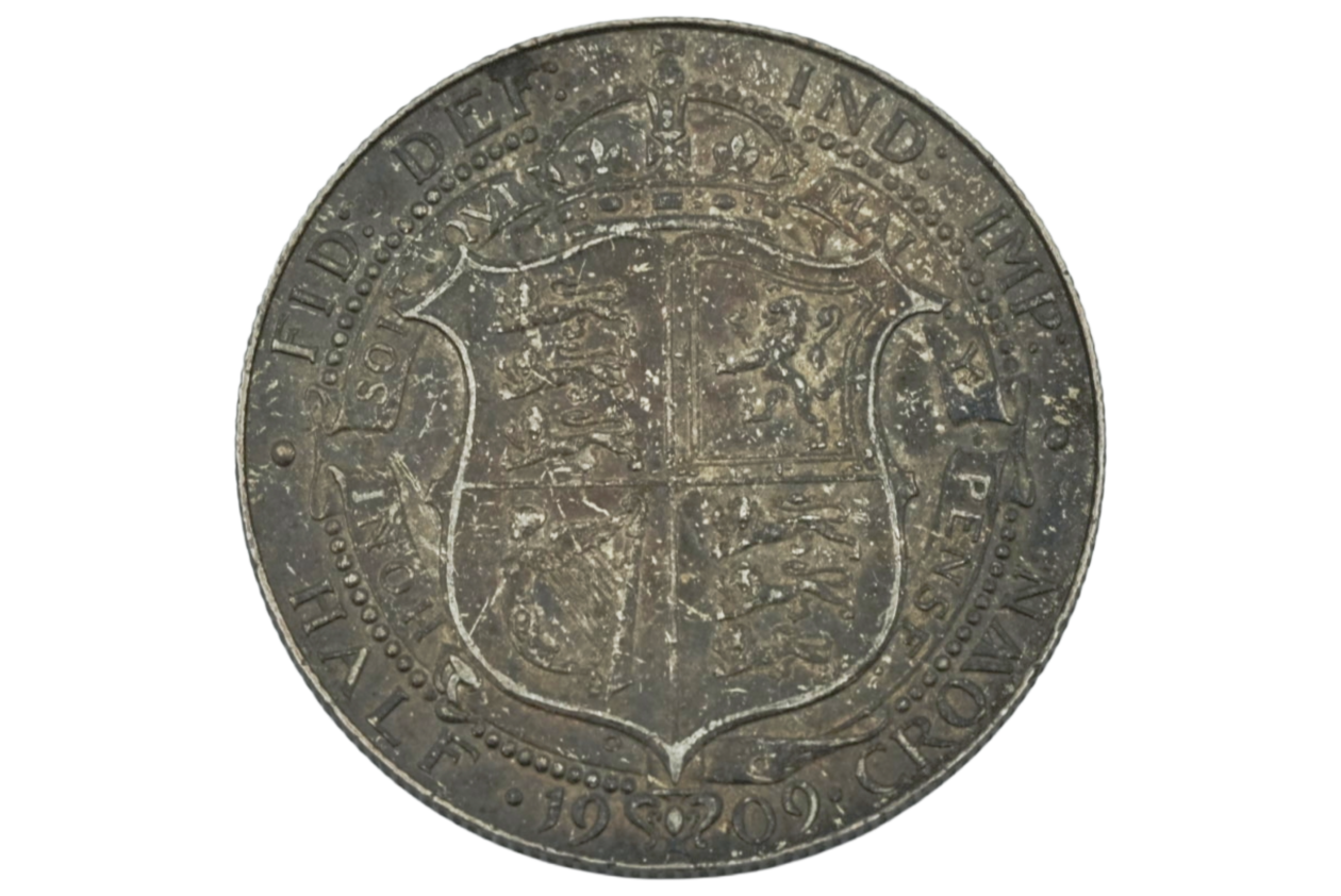 Ag Halfcrown 1909 Edward VII