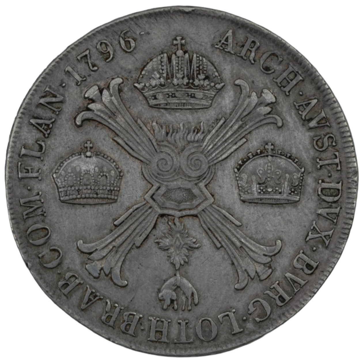 Ag Kroonthaler 1796 M Francis II