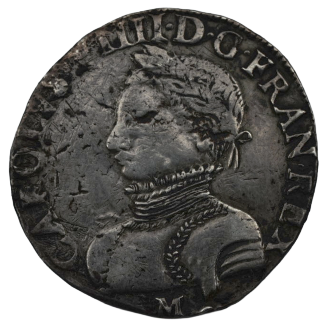 Ag Teston 1566 M Charles IX 1