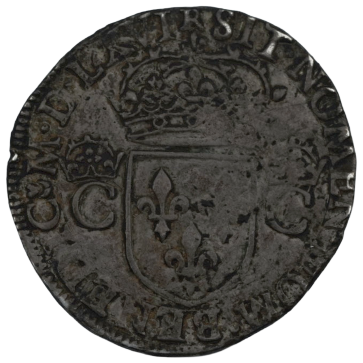Ag Teston 1566 M Charles IX