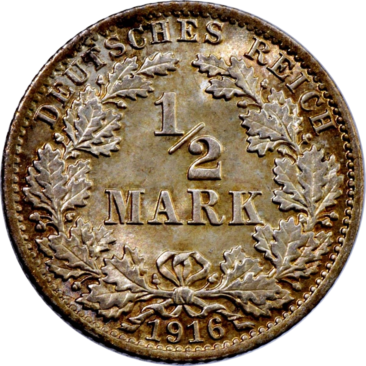 Ag halve mark 1905 1919 r
