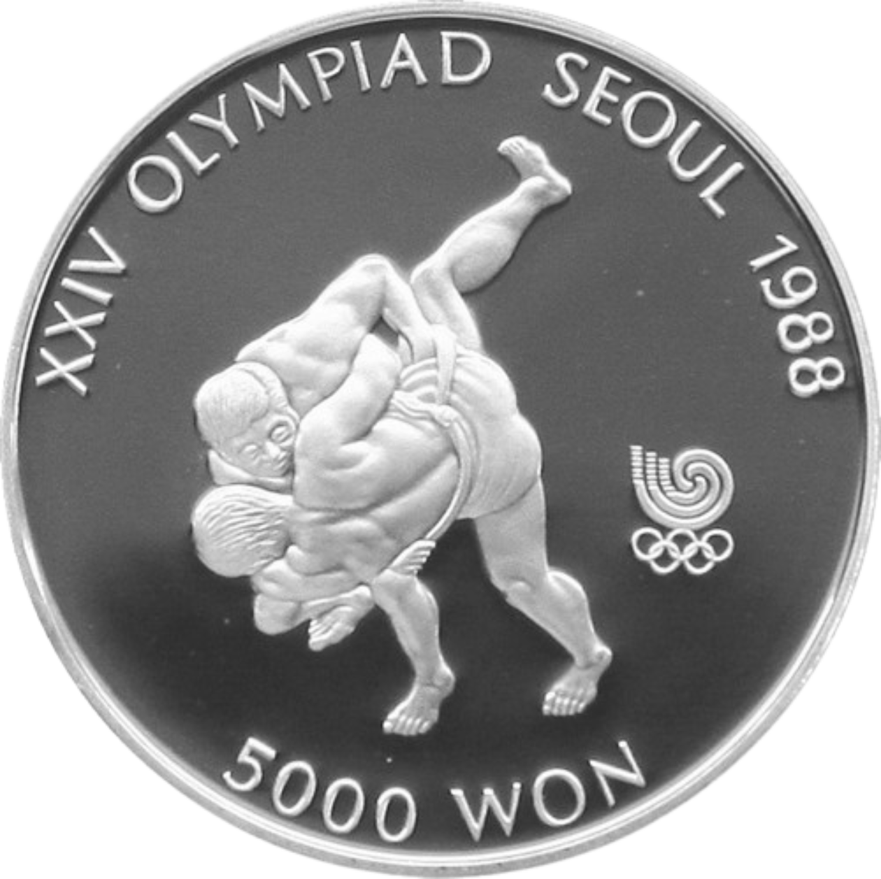 Ag 1988 Olympics 5000 Won South Korea Korean Wrestling