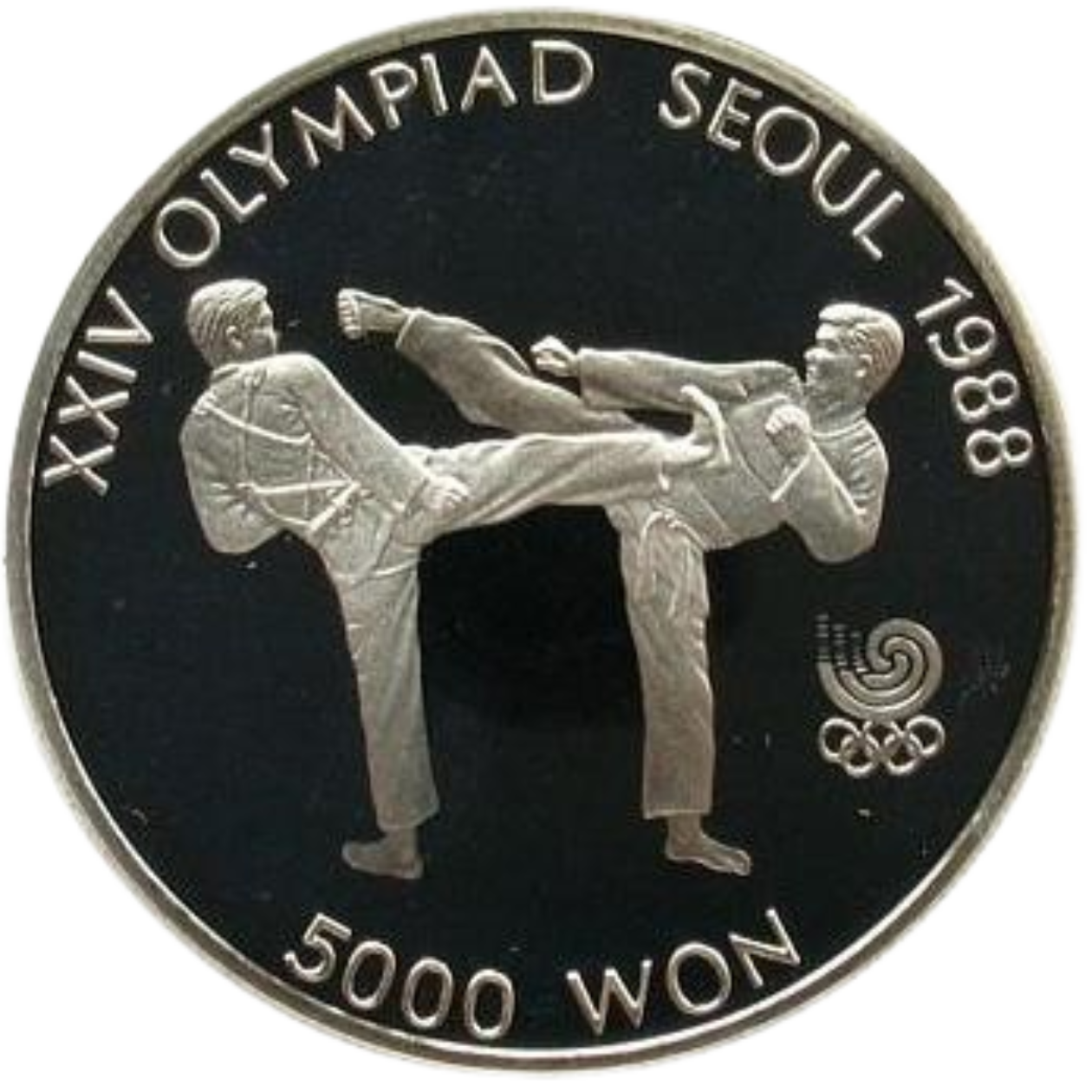 Ag 1988 Olympics 5000 Won South Korea Tae Kwon Do