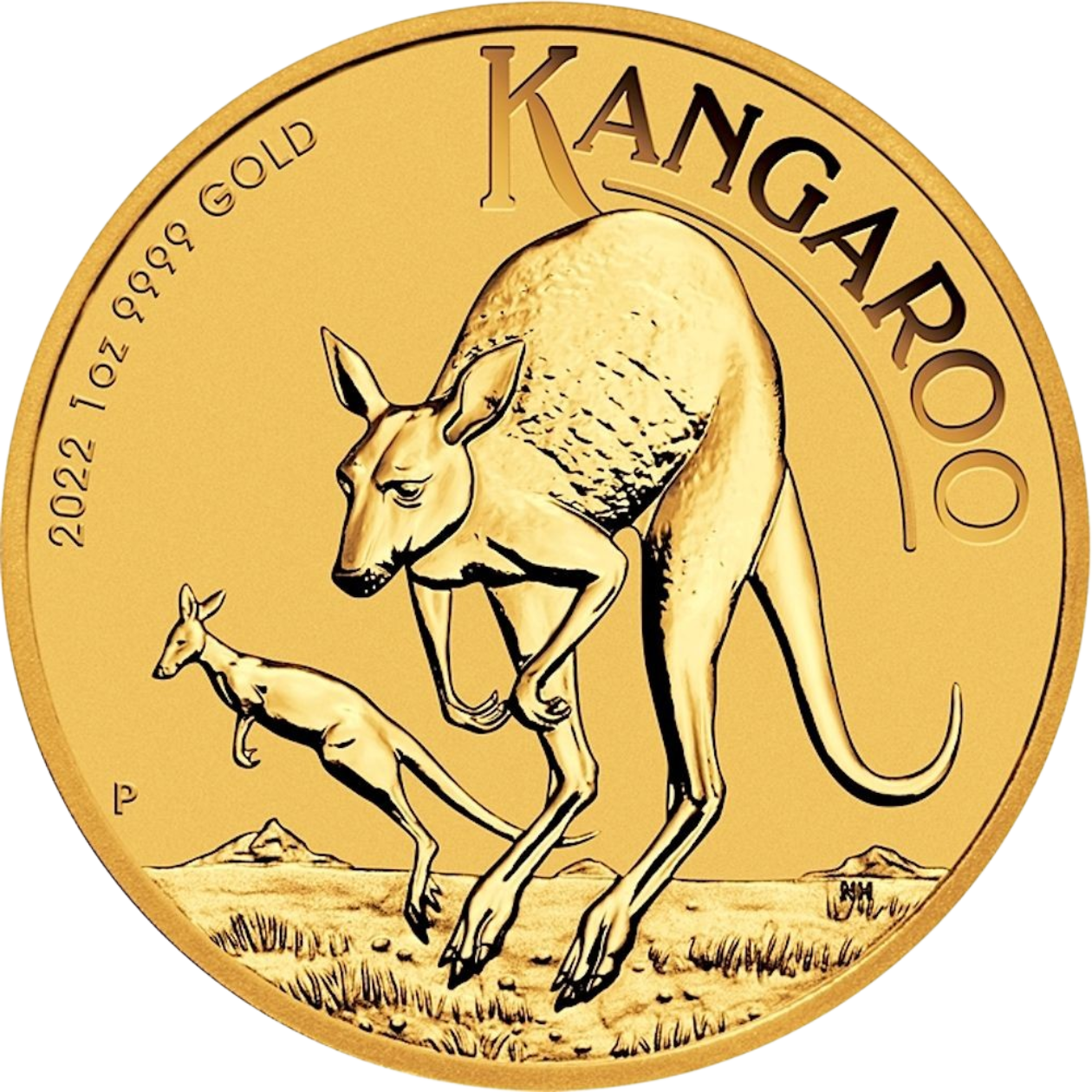 Au 1 Oz Nugget Kangaroo 2022