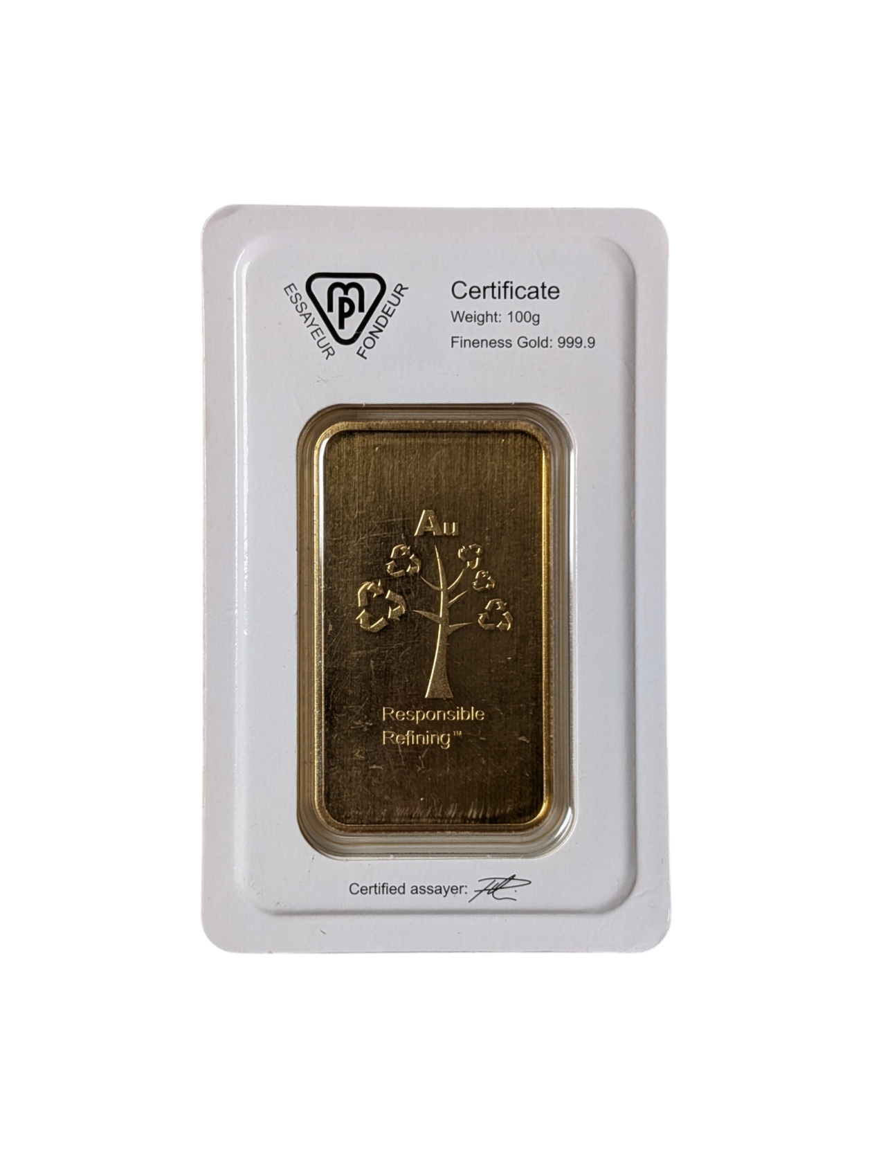 Au 100 gram Metalor 3