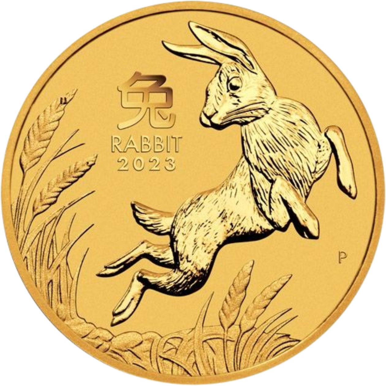 Au 1 10 Oz year of the rabbit 2023