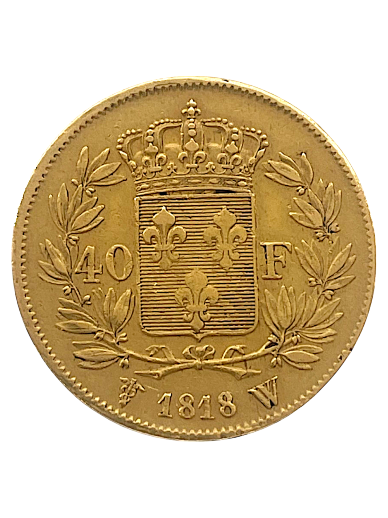 Au 40 Fr Louis XVIII BACK 1