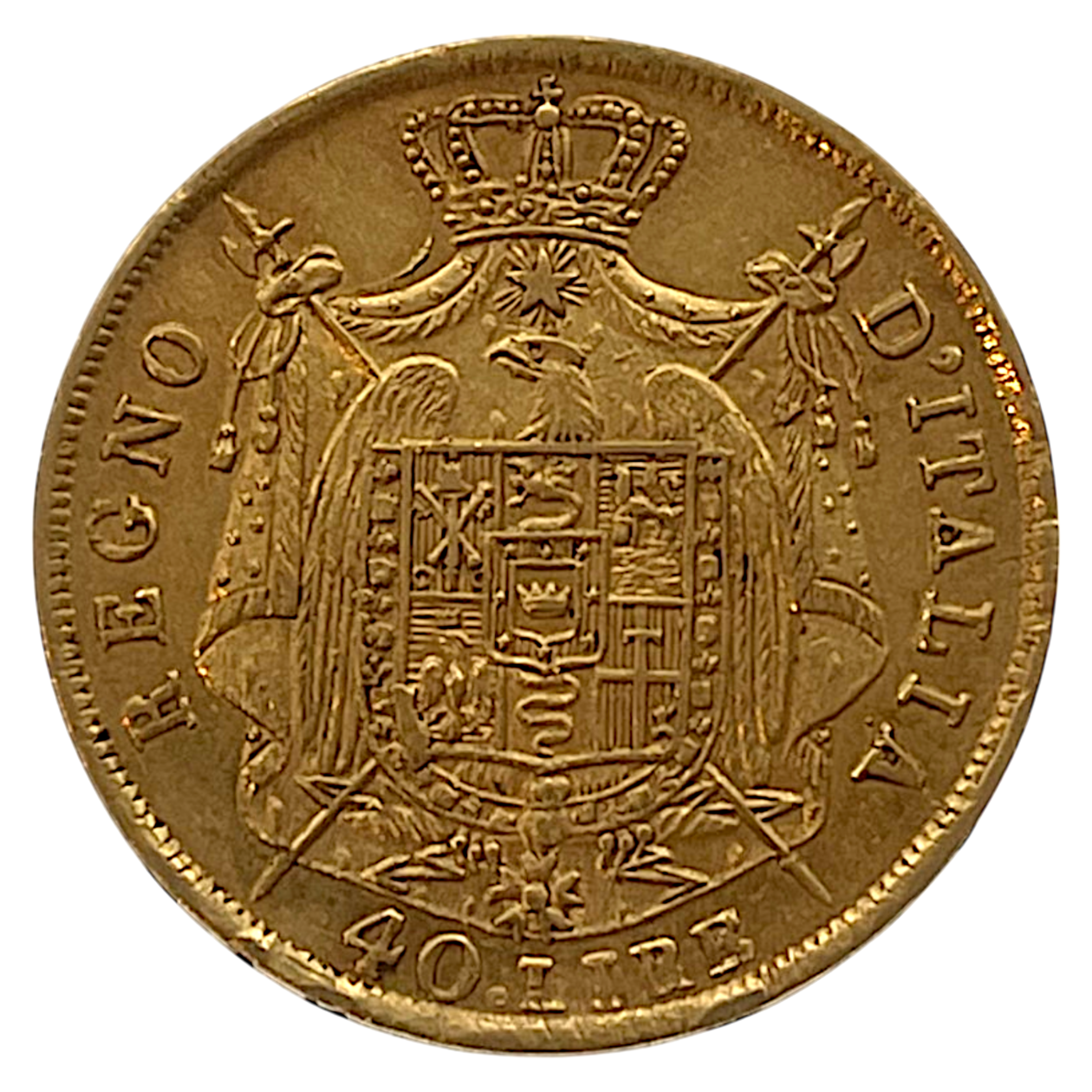 Au 40 Lire Napoleone BACK Photoroom