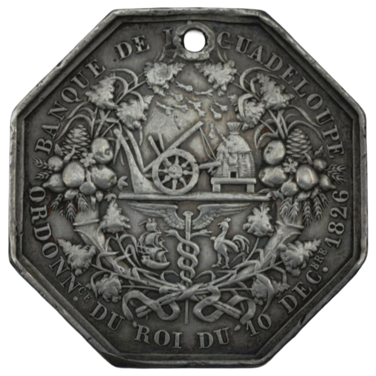 Medaille Charles X Guadeloupe