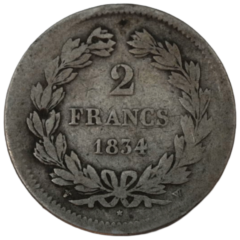 2 Francs 1834 W 1 2