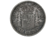 50 centimos 1900 Spanje 1