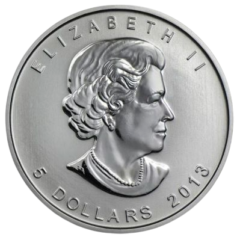 AG 1 Oz Maple Leaf Jubileum 2013