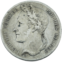 AG 5 Francs 1833 Leopold I